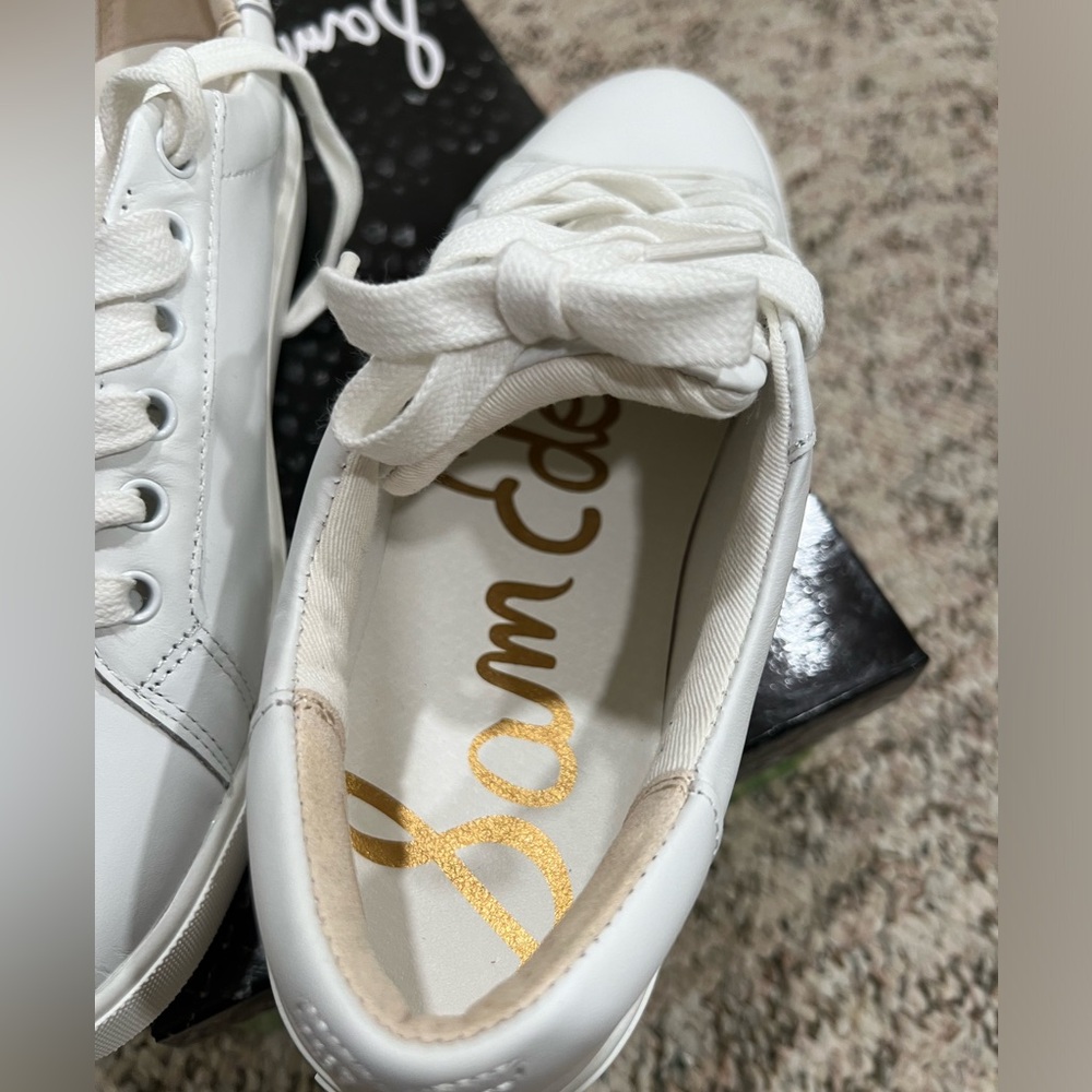 Sam Edelman white leather Ethyl sneakers NWT - Picture 3 of 4